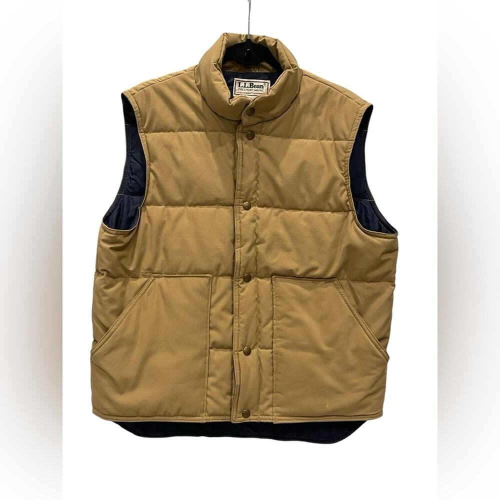 L.L. Bean Men's Tan Puffer Vest Size:L